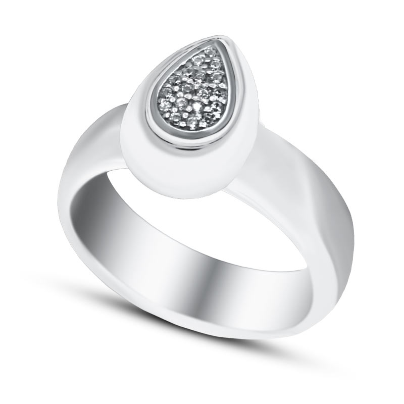 Серебряное кольцо<br> 010184-231A-113
