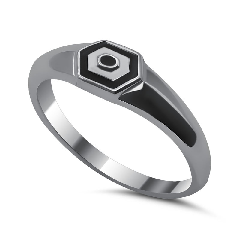 Серебряное кольцо 012231421B