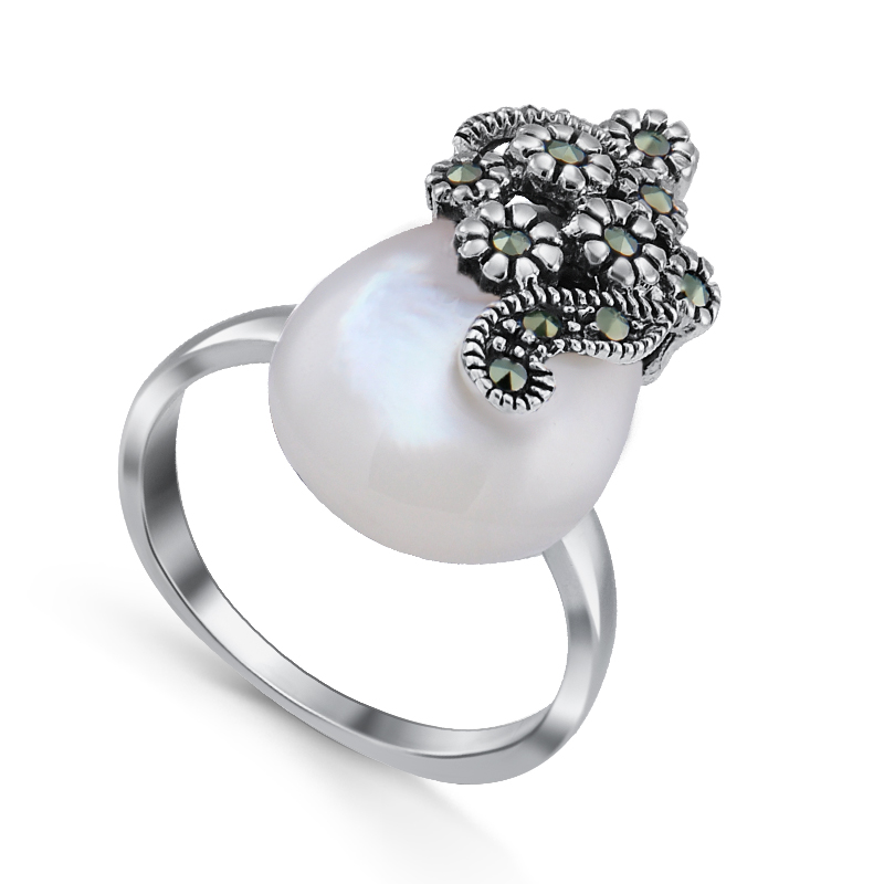 Серебряное кольцо, 210013-300A-39