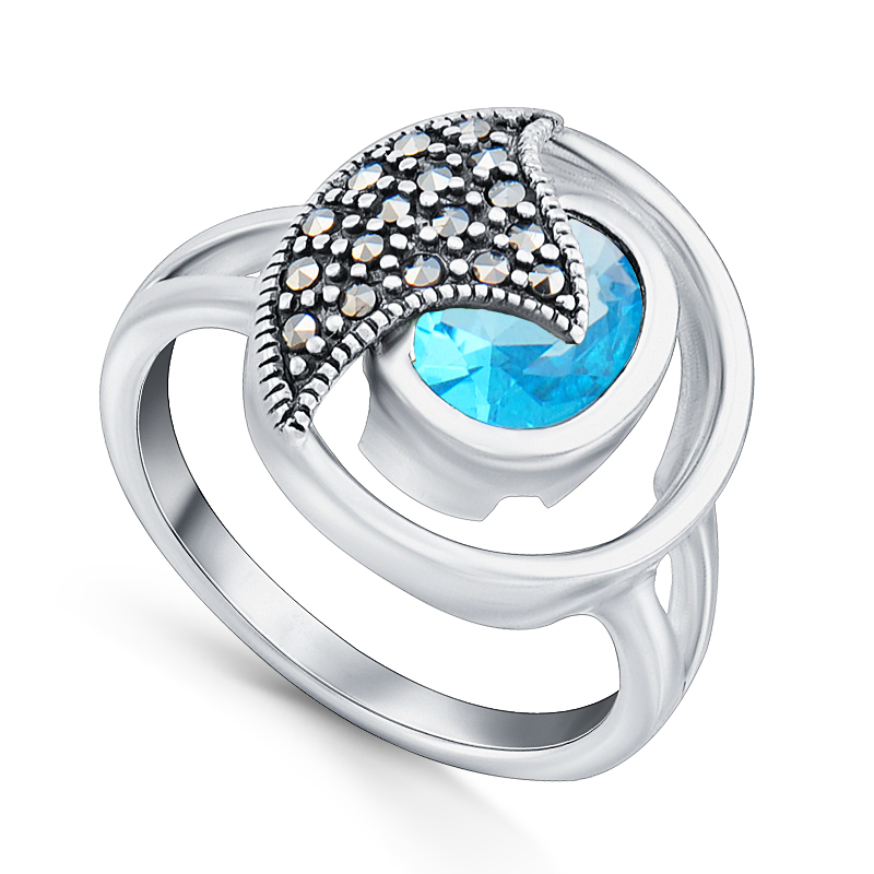 Серебряное кольцо 210016-297N-39