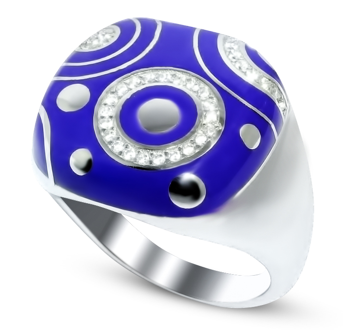 Серебряное кольцо 21KTR-187-1F-59