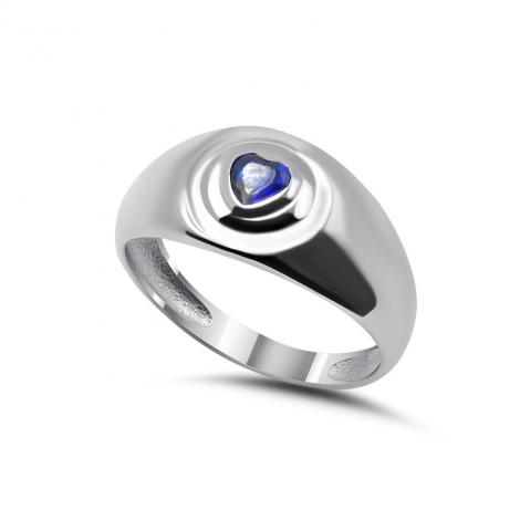 Серебряное кольцо, вставка: куб.цирконий, арт.:012022073c, SilverWings, рис. 1