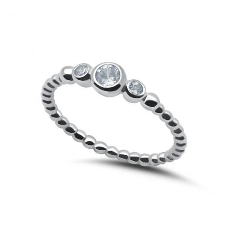 Серебряное кольцо, вставка: куб.цирконий, арт.:012022098a, SilverWings, рис. 1