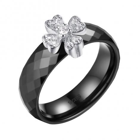 Кольцо, вставка: керамика, куб.цирконий, арт.:0120911297ab, SilverWings, рис. 1