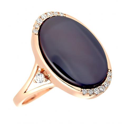 Кольцо, вставка: керамика, куб.цирконий, арт.:0120911486pgp-p, SilverWings, рис. 1