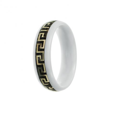 Кольцо, вставка: керамика, ювелирный сплав, арт.:0120911570a, SilverWings, рис. 1