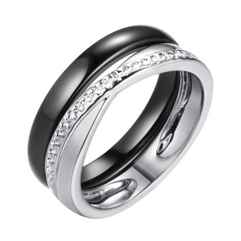 Кольцо, вставка: керамика, куб.цирконий, арт.:0120911798ab, SilverWings, рис. 1