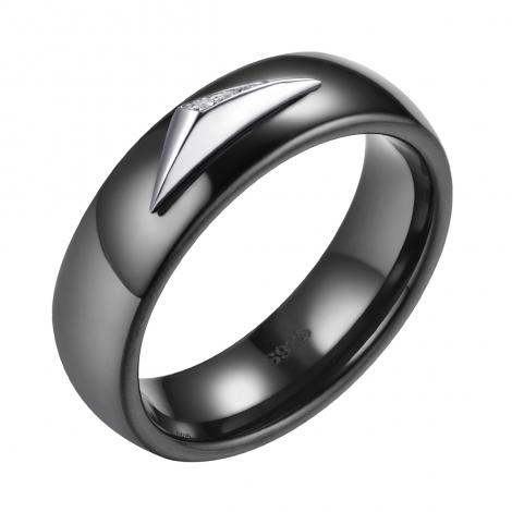 Кольцо, вставка: керамика, куб.цирконий, арт.:0120912194ab, SilverWings, рис. 1