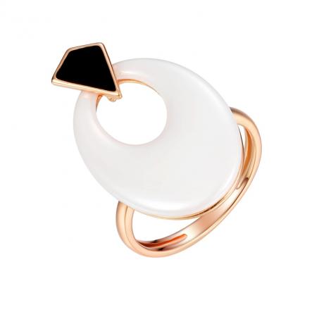 Кольцо, вставка: керамика, эмаль, арт.:0120912227pgp-a, SilverWings, рис. 1