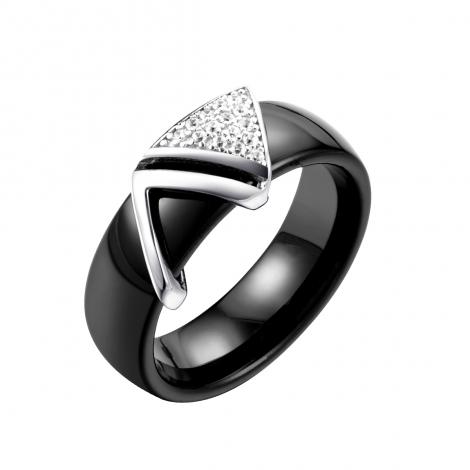 Кольцо, вставка: керамика, куб.цирконий, арт.:0120912352ab, SilverWings, рис. 1