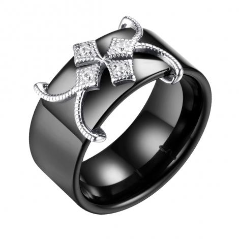 Кольцо, вставка: керамика, куб.цирконий, арт.:0120912359ab, SilverWings, рис. 1