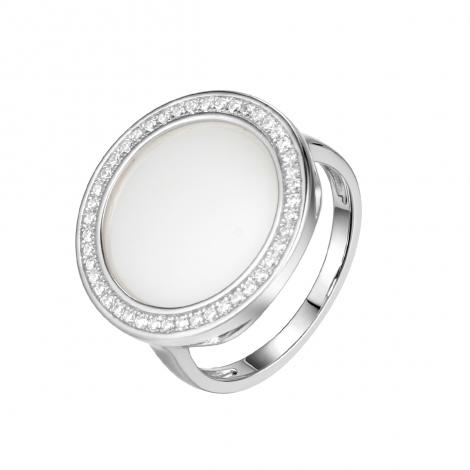 Кольцо, вставка: керамика, куб.цирконий, арт.:0120912443a, SilverWings, рис. 1