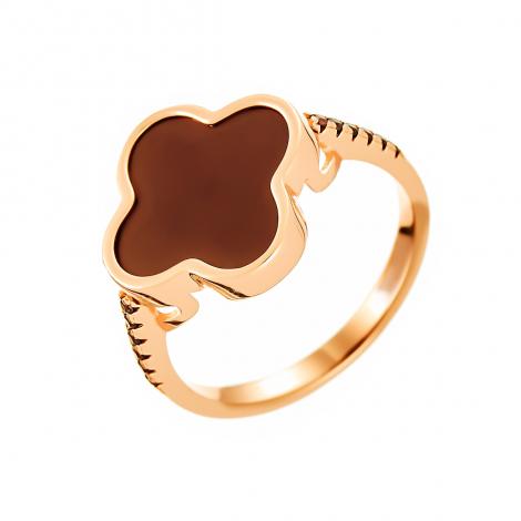 Кольцо, вставка: керамика, куб.цирконий, арт.:0120912492pgp-p-m, SilverWings, рис. 1