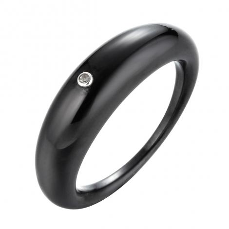 Кольцо, вставка: бриллиант, керамика, арт.:0120912979ab, SilverWings, рис. 1