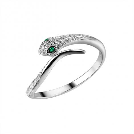 Кольцо, вставка: нанокристалл, куб.цирконий, арт.:0120912997a-e, SilverWings, рис. 1