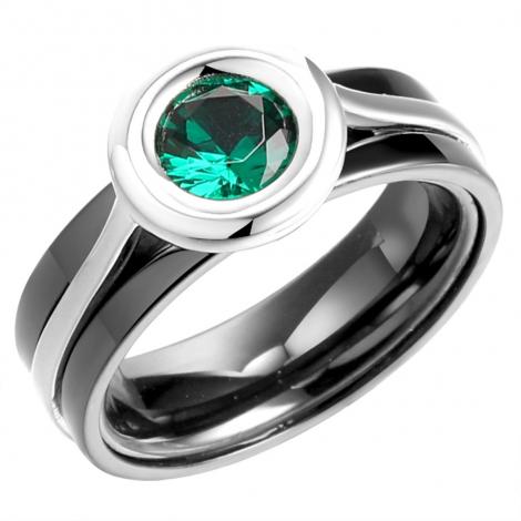 Кольцо, вставка: шпинель синт., керамика, арт.:0120913487b-e, SilverWings, рис. 1