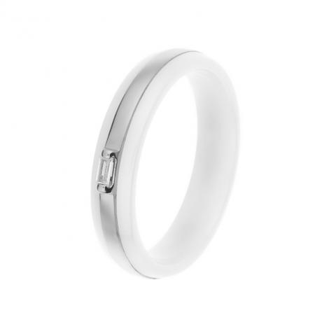 Кольцо, вставка: керамика, куб.цирконий, арт.:0120913584a, SilverWings, рис. 1