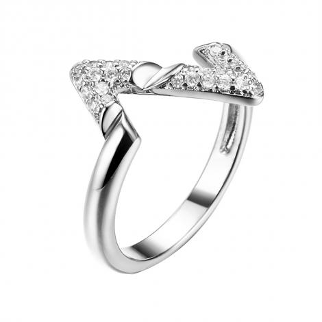 Кольцо, вставка: куб.цирконий, арт.:0120914607a, SilverWings, рис. 1
