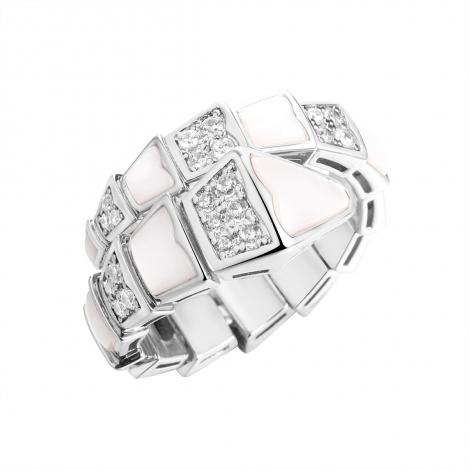 Кольцо, вставка: куб.цирконий, перламутр, арт.:0120915660a, SilverWings, рис. 1