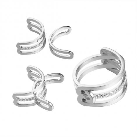 Кольцо, вставка: куб.цирконий, арт.:0120916396a, SilverWings, рис. 1