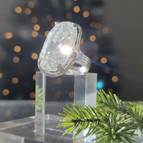 Кольцо, вставка: стекло ювелирное, арт.:012211392a, SilverWings, рис. 3