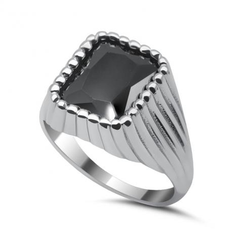 Серебряное кольцо, вставка: куб.цирконий, арт.:012231432b, SilverWings, рис. 1