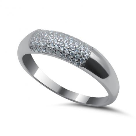 Серебряное кольцо, вставка: куб.цирконий, арт.:012231442a, SilverWings, рис. 1