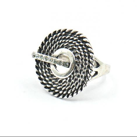 Кольцо, вставка: куб.цирконий, арт.:01238923128a, SilverWings, рис. 1