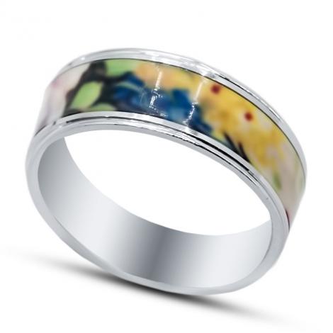 Серебряное кольцо, вставка: эмаль, арт.:01fyr11717/c1-113, SilverWings, рис. 1