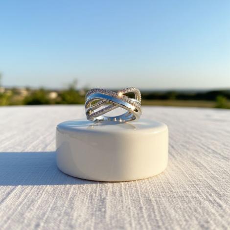 Кольцо, вставка: куб.цирконий, арт.:01xfr00087a-198, SilverWings, рис. 3