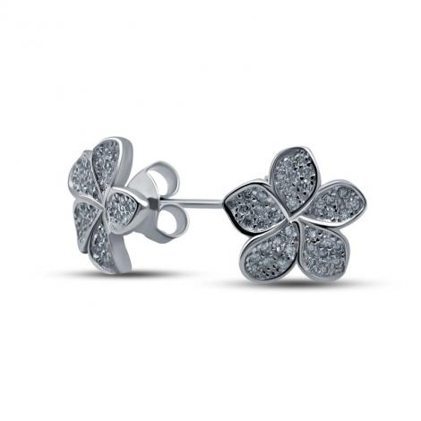 Серьги, вставка: куб.цирконий, арт.:02202339a, SilverWings, рис. 1