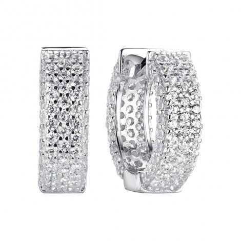 Серьги, вставка: куб.цирконий, арт.:0220911014a, SilverWings, рис. 1