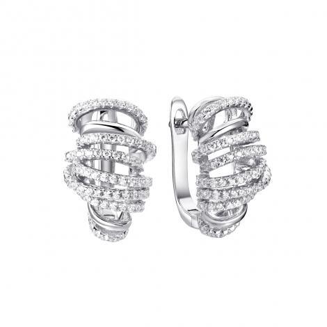 Серьги, вставка: куб.цирконий, арт.:0220911069a, SilverWings, рис. 1