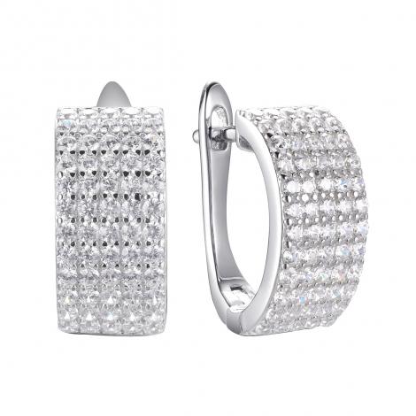 Серьги, вставка: куб.цирконий, арт.:0220911411a, SilverWings, рис. 1