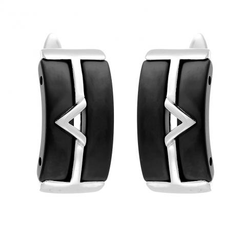 Серьги, вставка: керамика матовая, арт.:0220911743b, SilverWings, рис. 1