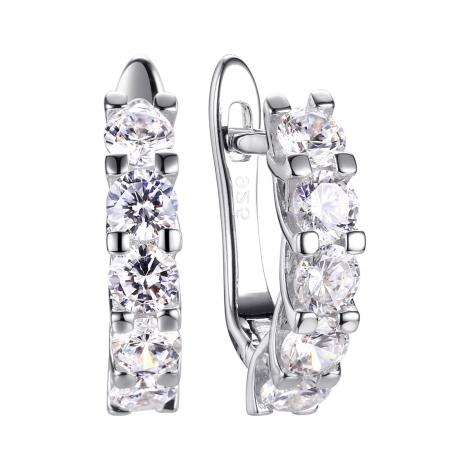 Серьги, вставка: куб.цирконий, арт.:0220911789a, SilverWings, рис. 1