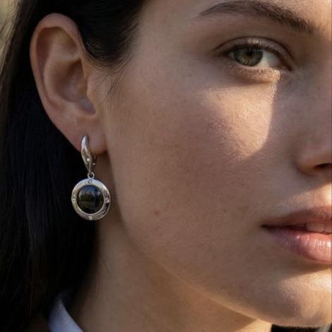 Серьги, вставка: керамика, куб.цирконий, арт.:0220912177ab, SilverWings, рис. 2