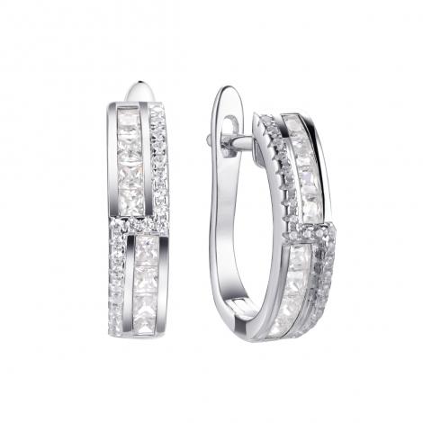 Серьги, вставка: куб.цирконий, арт.:0220912583a, SilverWings, рис. 1
