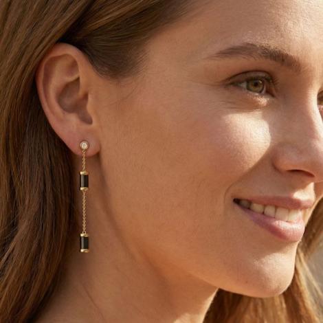 Серьги, вставка: керамика, куб.цирконий, арт.:0220912750gp-b, SilverWings, рис. 2