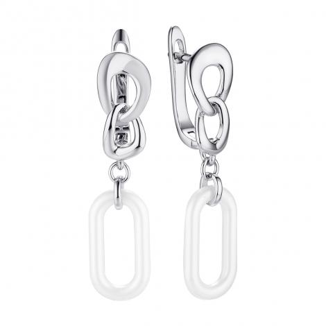 Серьги, вставка: керамика, арт.:0220913203a, SilverWings, рис. 1