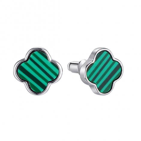 Серьги, вставка: малахит и., арт.:0220913264e, SilverWings, рис. 1