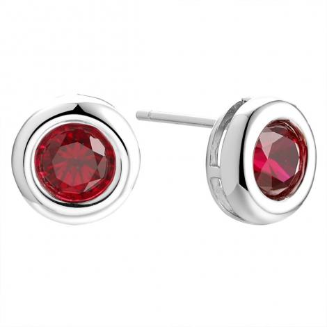 Серьги, вставка: корунд синт., арт.:02209134879d, SilverWings, рис. 1