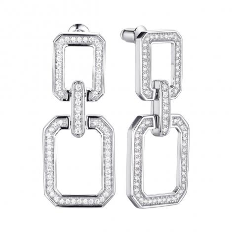 Серьги, вставка: куб.цирконий, арт.:0220914272a, SilverWings, рис. 1