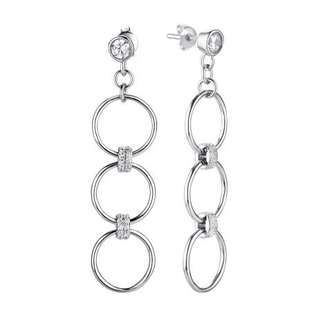 Серьги, вставка: куб.цирконий, арт.:0220914278a, SilverWings, рис. 1
