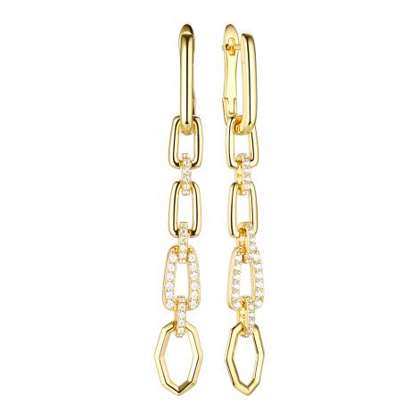 Серьги, вставка: куб.цирконий, арт.:0220914486gp, SilverWings, рис. 1