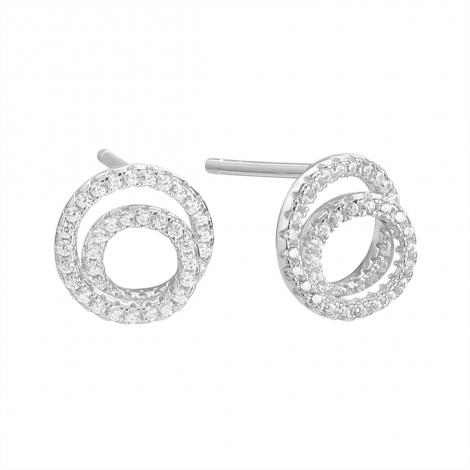 Серьги, вставка: куб. цирконий, арт.:0220915845a, SilverWings, рис. 1