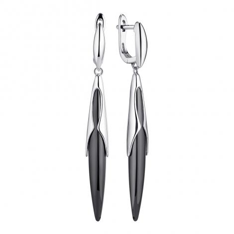 Серьги, вставка: керамика, арт.:0220928642b, SilverWings, рис. 1