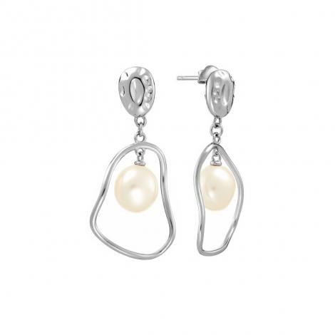 Серьги, вставка: жемчуг "барокко", арт.:0220953823a, SilverWings, рис. 1