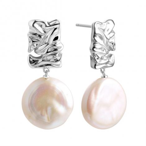 Серьги, вставка: жемчуг "барокко", арт.:0220954429a, SilverWings, рис. 1