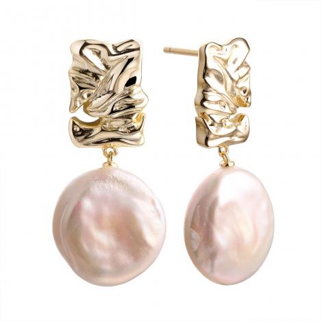 Серьги, вставка: жемчуг "барокко", арт.:0220954429gp, SilverWings, рис. 1